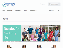 Tablet Screenshot of matesuniforms.ca